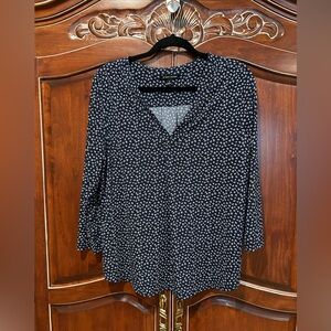 41 Hawthorn Navy Floral Blouse